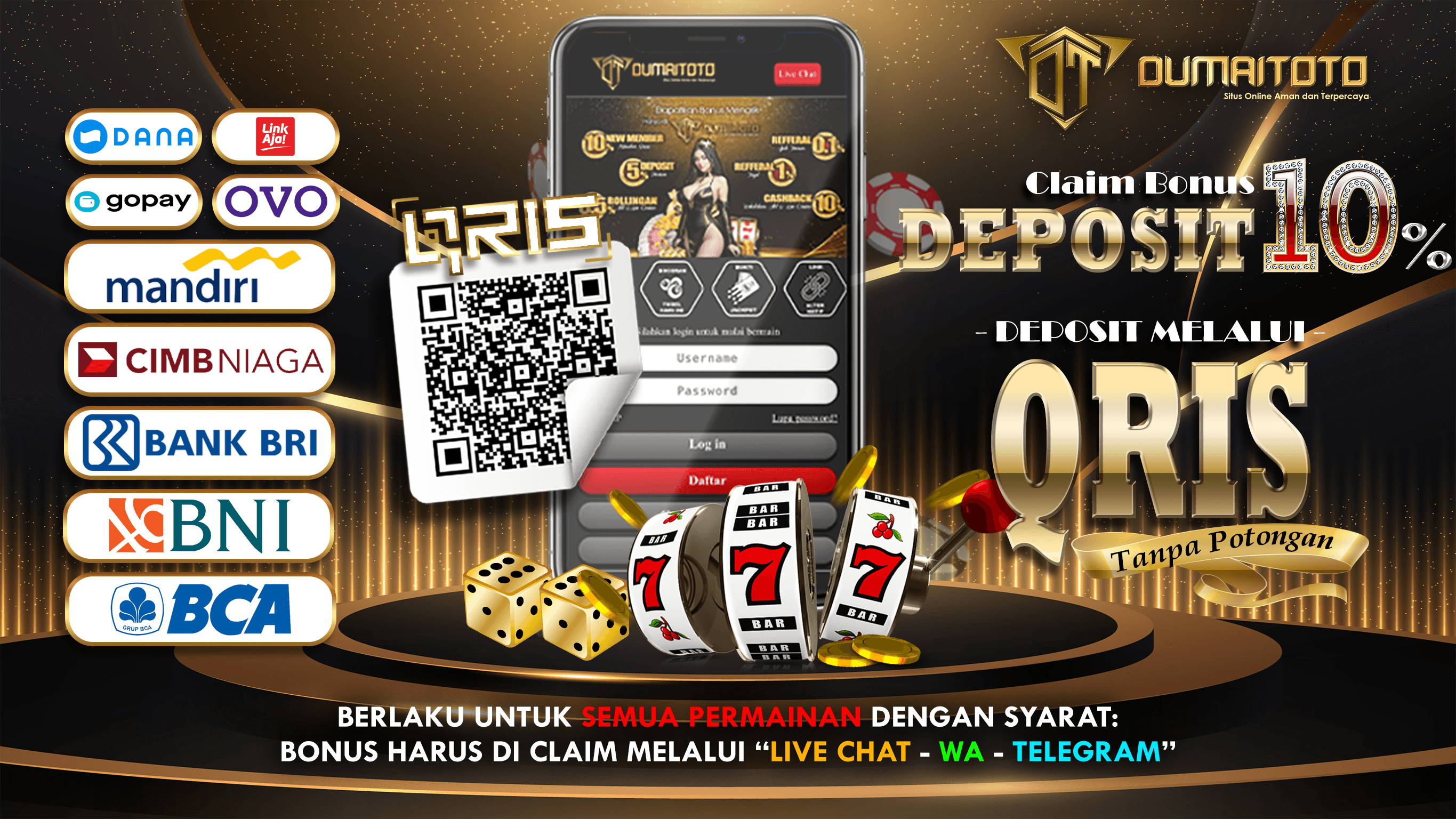 DUMAITOTO Promo QRIS